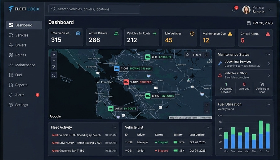 Fleet Management Dashboard
